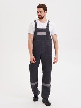 Костюм "Нова" полукомбинезон (серый/с.серый)