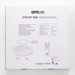 Citilux ETALON CL750500R LED RGB Светильник с пультом Белый+Бук