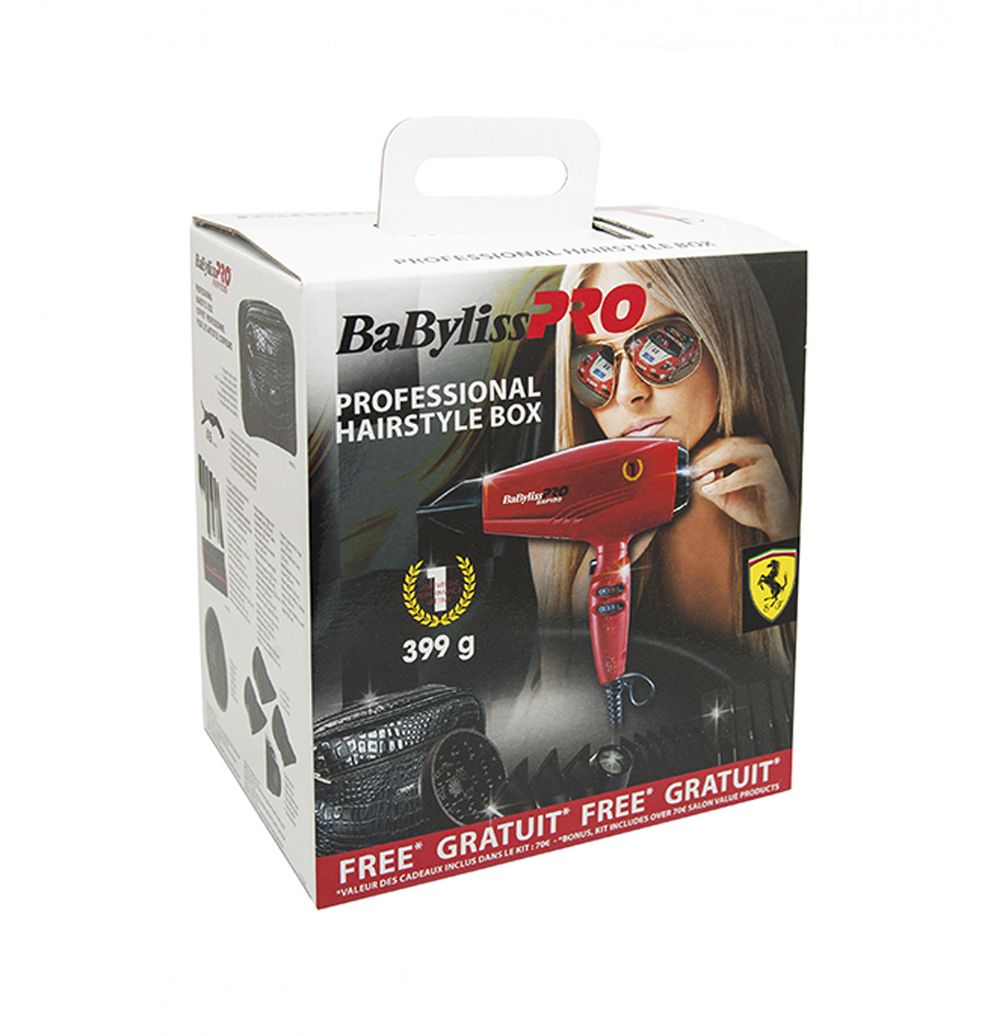 Профессиональный фен BaByliss PRO Rapido Red Ferrari с набором аксессуаров P1035E/BAB7000IRE - 2
