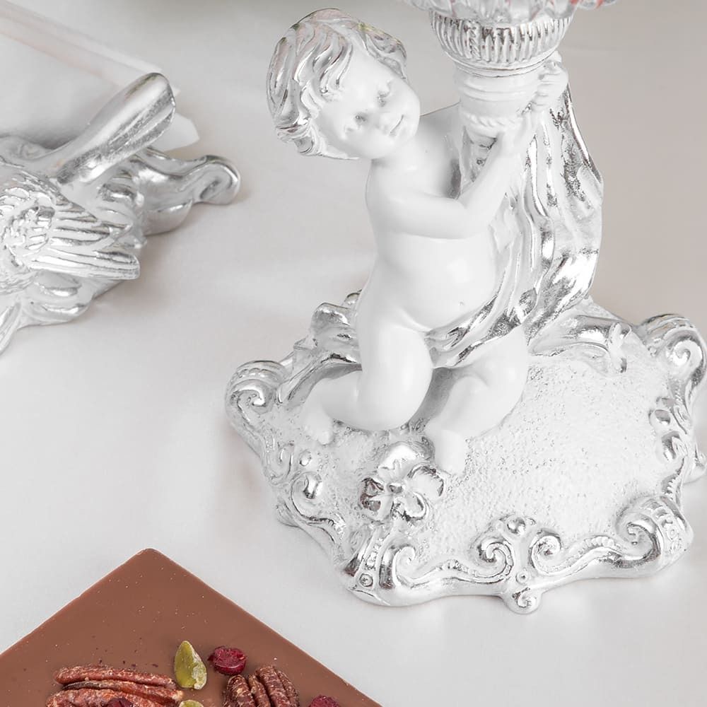 Фруктовница-конфетница Эдем Сильвер