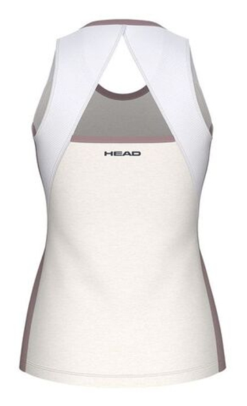 Женский топ теннисный Head Play Tech Tank - creamy