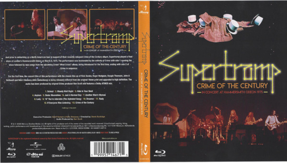 Supertramp / Crime Of The Century (In Concert At Hammersmith Odeon 1975)(Limited Edition)(Blu-ray)