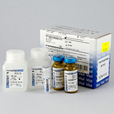 Триглицериды-12,Витал,(энзиматич.колориметр.) 2х50мл, В17.12