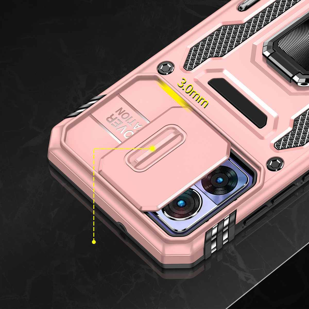 Чехол Safe Case с кольцом и защитой камеры для Moto Edge 30 Neo