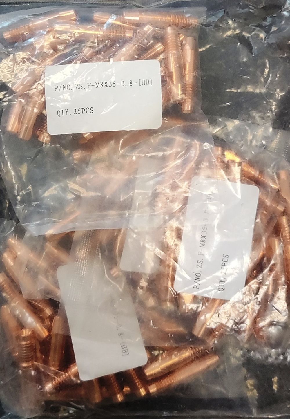 42.0001.2911 Наконечник контактный Ø0.8/M8/D8x35мм. (Zs), для сварочных горелок MIG/MAG, ROBO Fronius