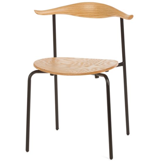 Стул металлический с деревянным сиденьем и спинкой CH88 Wood