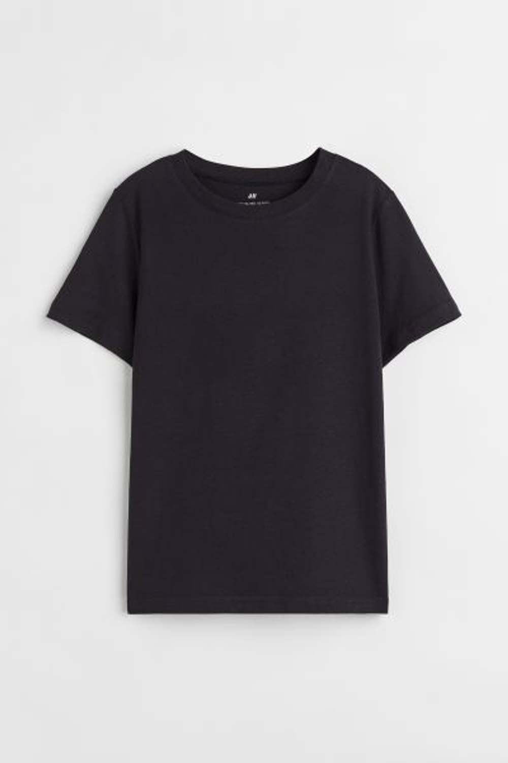 H&M Хлопковая футболка, черный