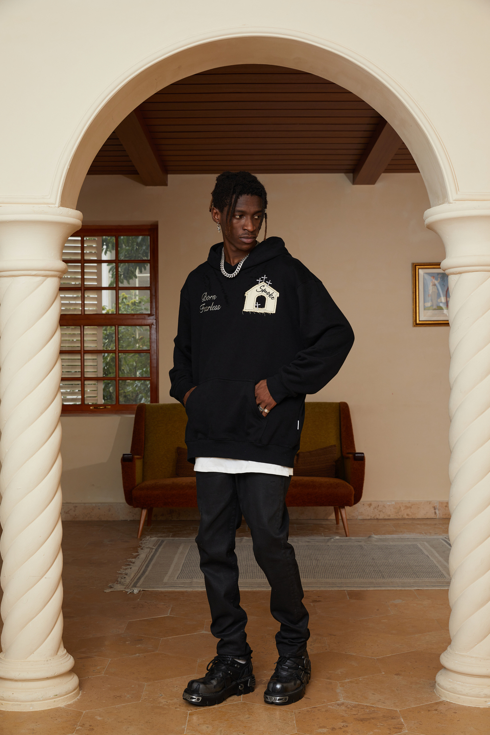 Худи DONSMOKE "Embroidered Church Logo" Oversized Hoodie