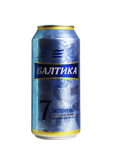 Пиво Балтика Экспортное №7 светлое пастеризованное 0.9 л.ж/б