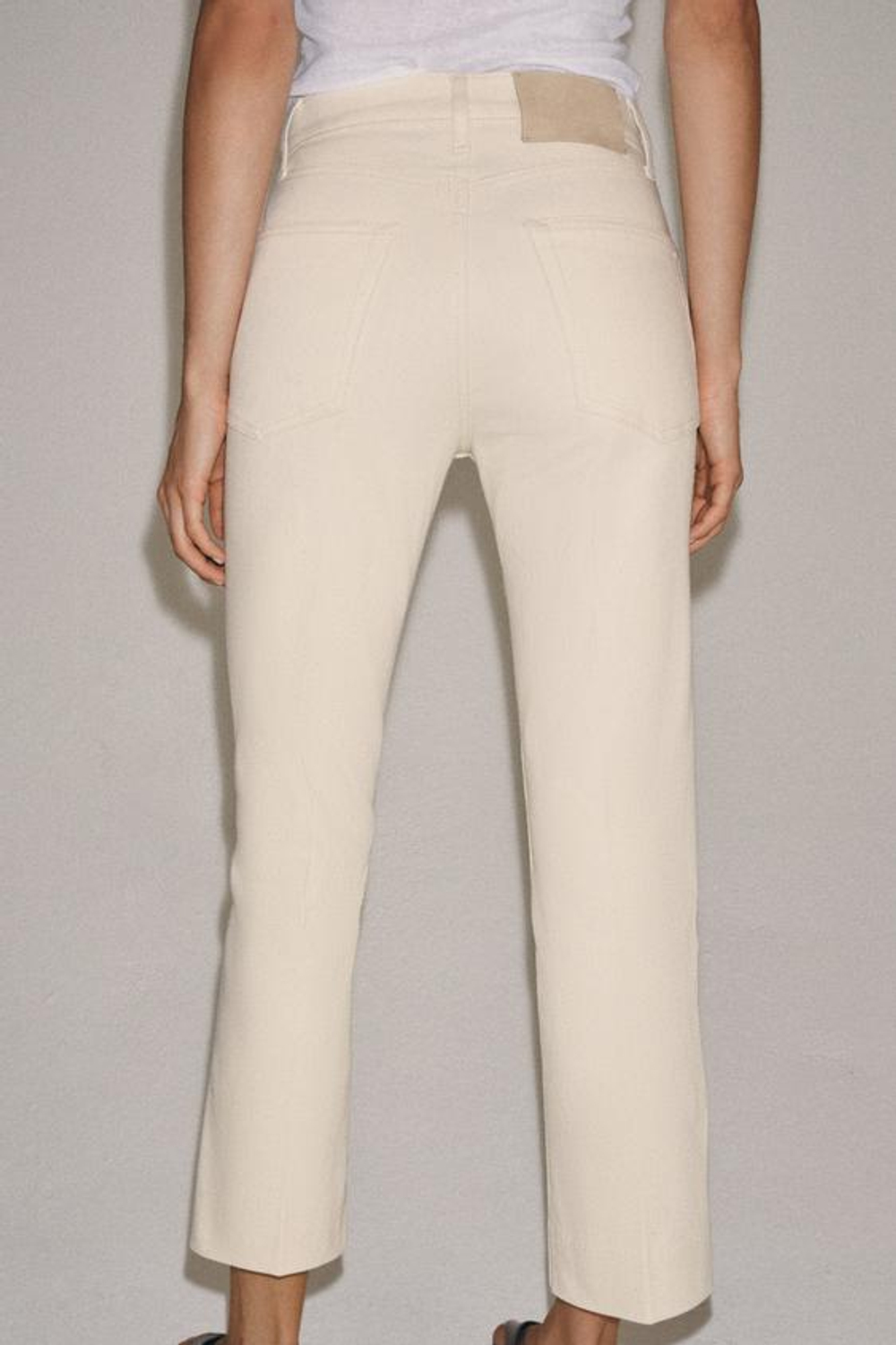ZARA ДЖИНСЫ BOOTCUT СО СРЕДНЕЙ ПОСАДКОЙ — ZW COLLECTION, ГОЛУБОЙ