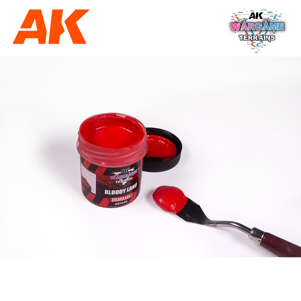 Текстурная паста AK Interactive Terrains Bloody Land 100 ml