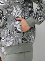 Толстовка К-184/оливка-тюльпан