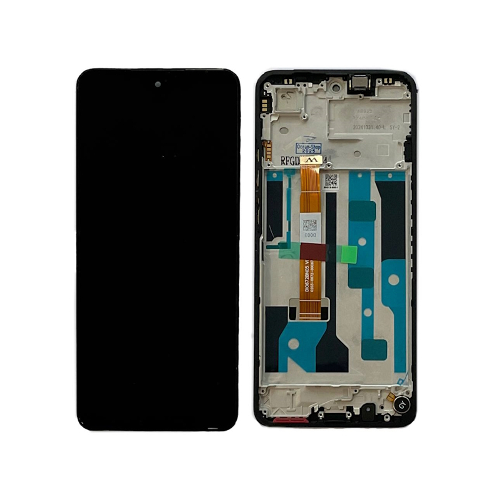 Дисплей для Realme C75 4G (RMX3941) с рамкой Черный - OR X-Lux