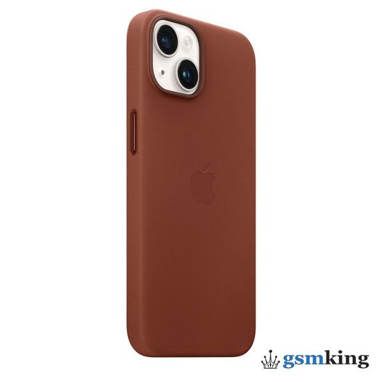 Apple Leather Case with MagSafe iPhone 14 Umber (Коричневый) MPP73ZM/A