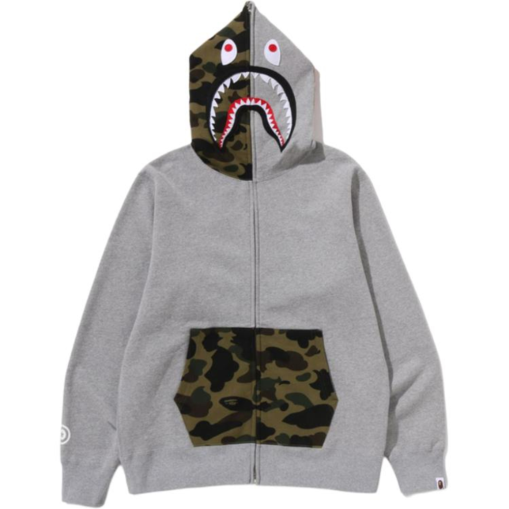 A Bathing Ape Bathing Ape Sweatshirts Cotton Moderate No Fleece Lined Regular Zip Closure 0zxswmx05151p