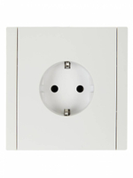 FORTE&PIANO Розетка 1-местная с заземлением без защитных шторок винтовое крепление 16А FP216 белый IEK