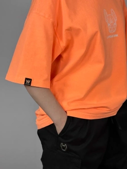 Футболка с пигментным логотипом MINI LADOK