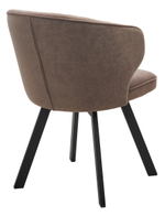 Стул М-City DISAUR Скат (Skat) поворотный на поворотный на 360 градусов, B5 Капучино, Велюр, Черный каркас