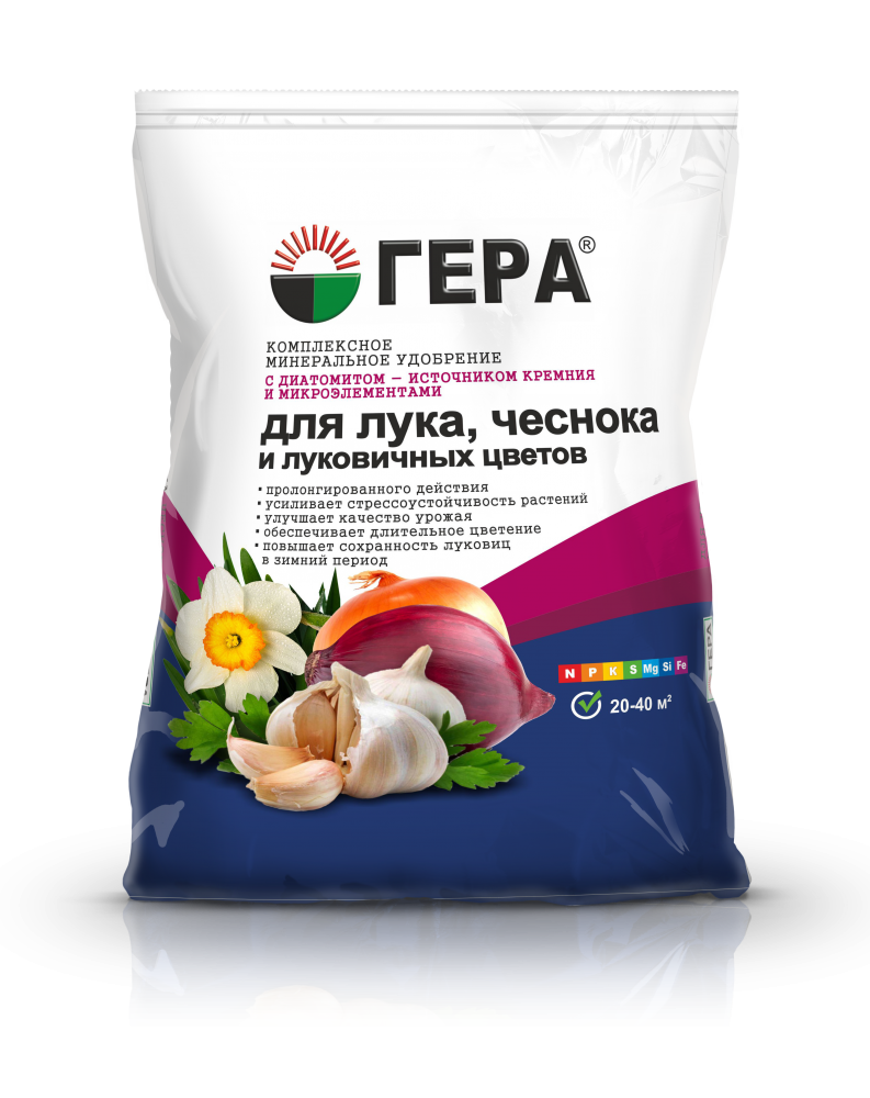 Удобрение д/лука, чеснока и лук.цветов 0,9кг Гера