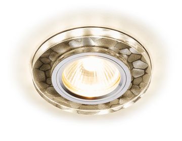 Встраиваемый точечный светильник со светодиодной подсветкой S222 W/CH/WA белый/серебро MR16+3W (Led Warm) Ambrella