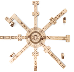 Сборная деревянная настольная игра 3D EWA Домино Мексиканский поезд