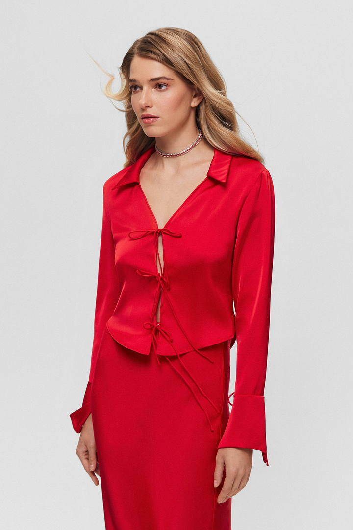 Блуза на завязках