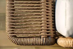 "Мальдивы" лаунж-зона из искусственного ротанга, цвет соломенный