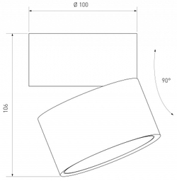 Накладной светильник Elektrostandard DLR031 15W 4200K 3100 черный матовый/золото