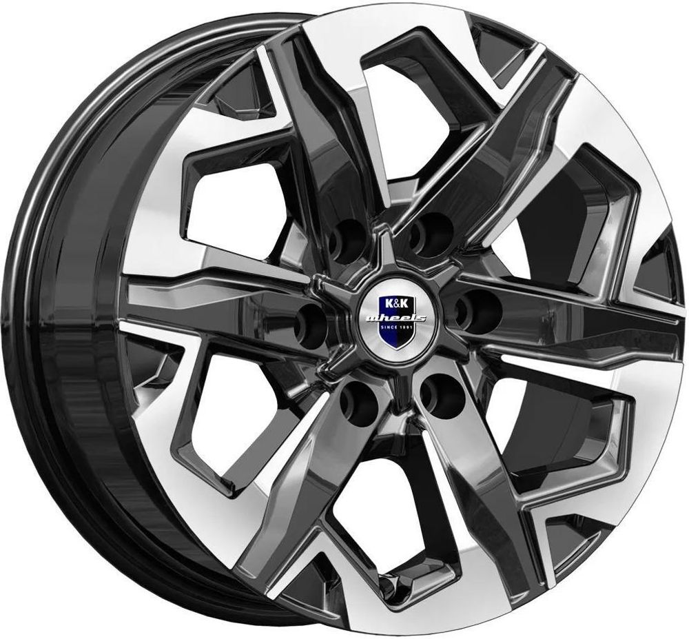K&amp;K Тейт 7.5x17 6x139.7 ET 25 Dia 106.1 (алмаз черный)