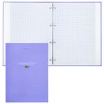 Тетрадь на кольцах БОЛЬШАЯ А4, 215х305 мм, 100 л., твердый картон, клетка, BRAUBERG, "Monocolor", 405409