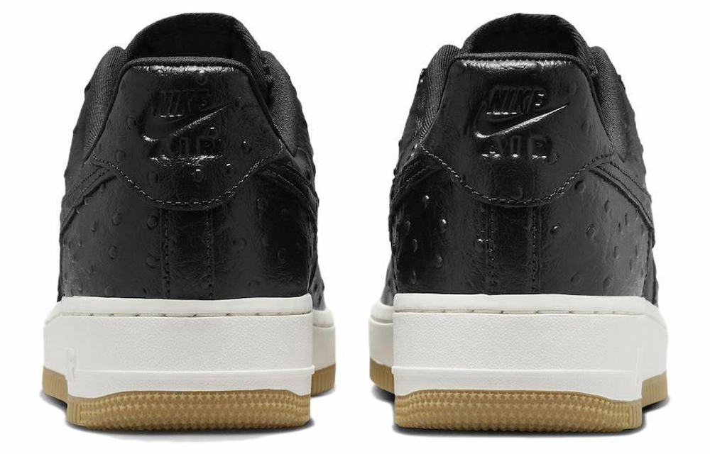 Кроссовки Nike Air Force 1 Black Ostrich (Женская размерная сетка)