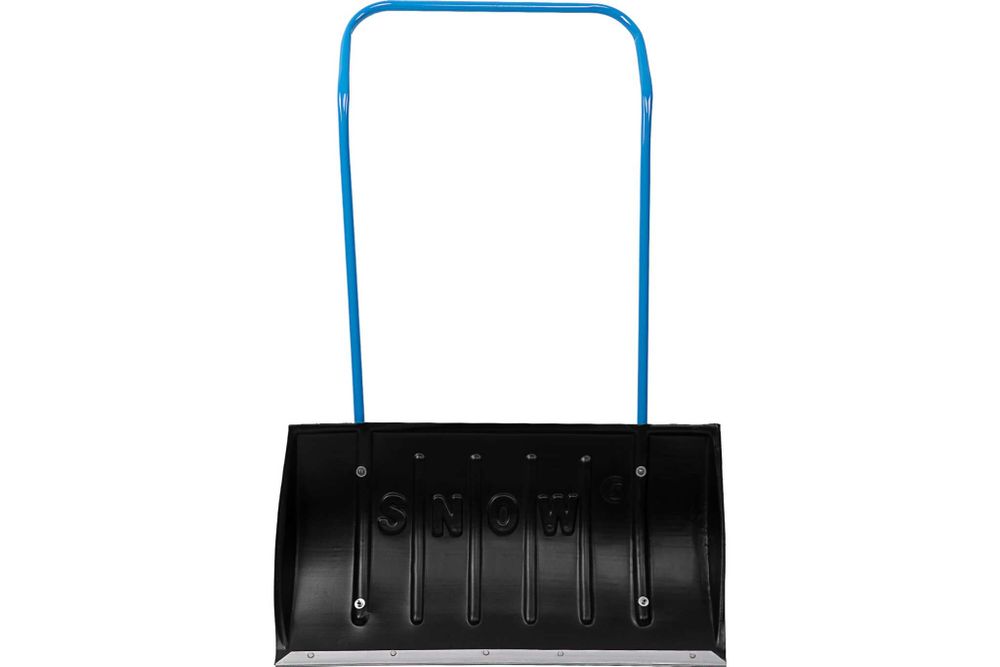 Движок для снега 790х450мм, пластиковый с алюм.планкой,П-обр.ручка СИБРТЕХ 61594