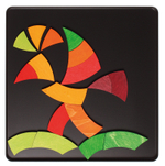 Магнитная деревянная мозаика "Круг Гете",  24 детали