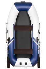 YACHTMAN-260 М (Яхтман) белый-синий (лодка ПВХ с усилением)