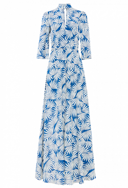 Длинное платье с разрезом и с поясом 29-02-20 SS