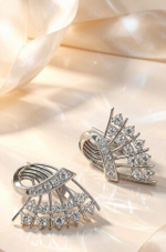 Ювелирные серьги из серебра 925 пробы