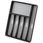 Лоток для столовых приборов "Forma", черный, 40,5*32,5*4,5см