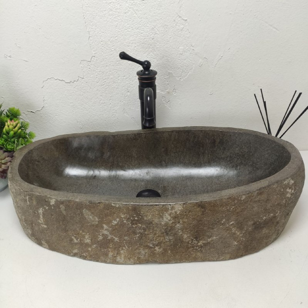 Раковина из речного камня RS-61908 (73*35*16)