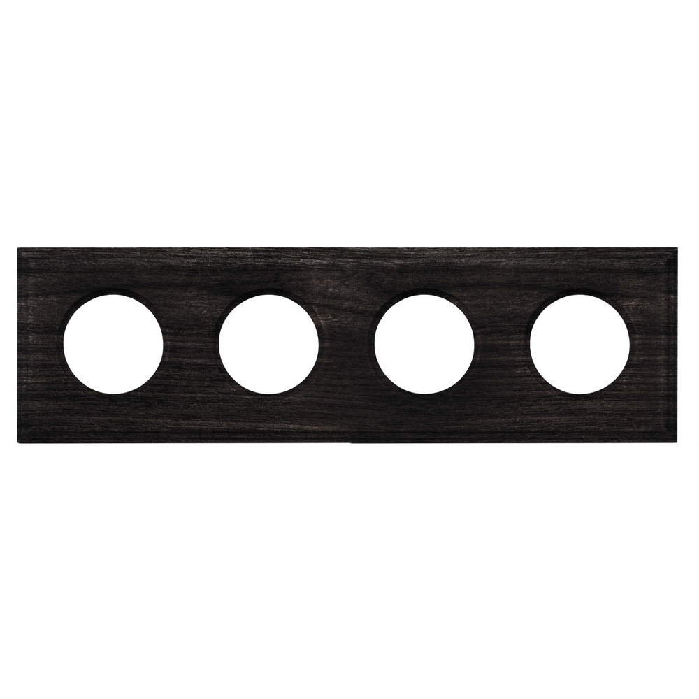 Рамка 4-х постовая (Угольно-черный) С.М. BF4 BF4-640-119