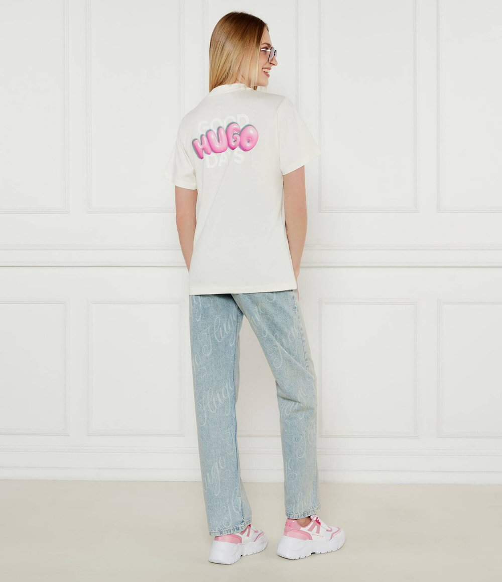 Футболка Hugo Blue - экрю(50537239)