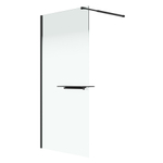 Душевая перегородка Niagara Nova NG-582-12BLACK (120х200) черный матовый,стекло белый градиент,1 место