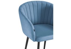 Стул на металлокаркасе Моншау крутящийся velutto 46 / черный