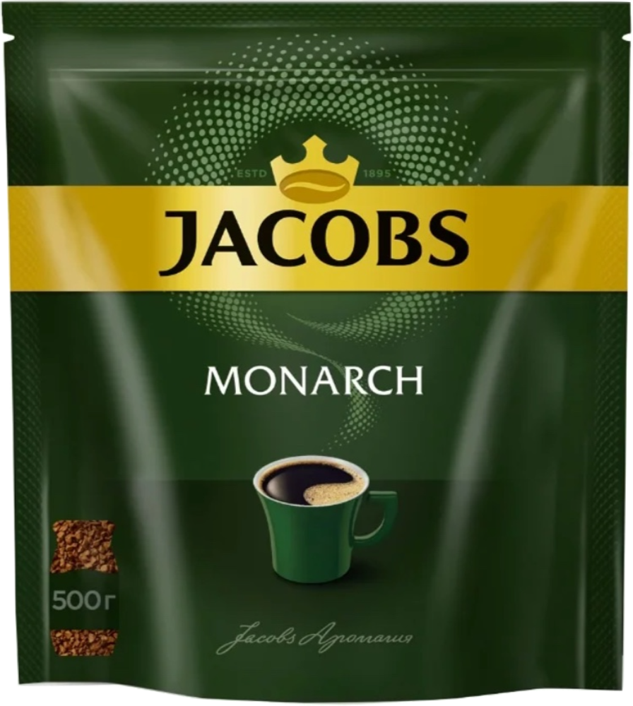 Кофе растворимый Jacobs Monarch, пакет 500 г