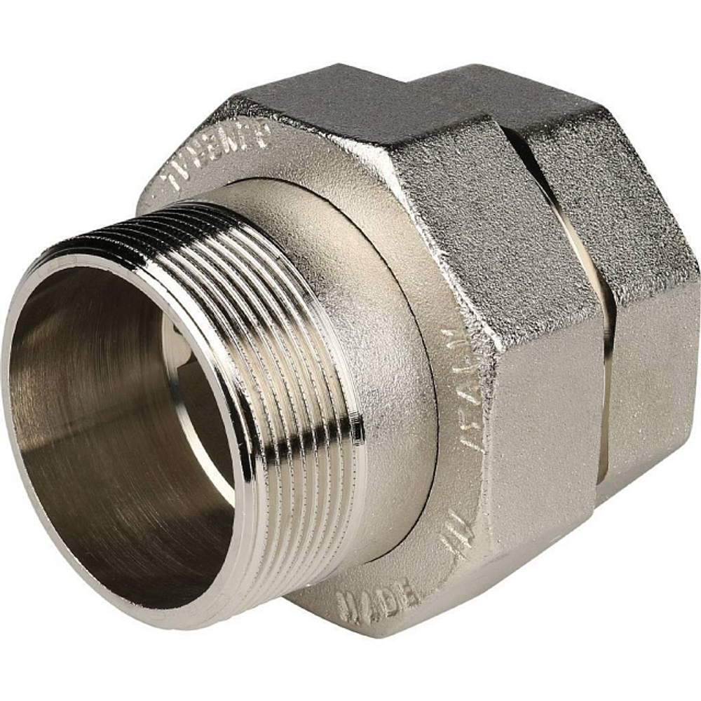 Соединение быстроразъемое (американка) STOUT - 2" (ВР/НР, латунь никелированная, уплотнение o-ring)