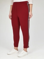 Брюки зауженные с лампасами