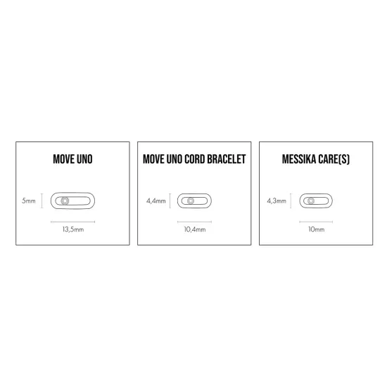 Messika Move Uno black cord bracelet