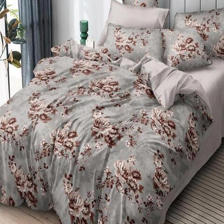 Комплект постельного белья "П37. F-67012", поплин, 100% хлопок, Россия.