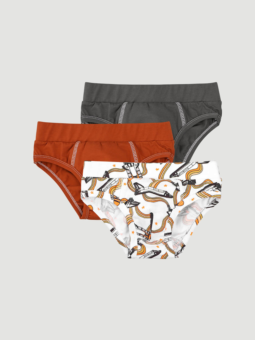 Трусы для мальчика Mjölk Сет из 3х штук, Ракеты