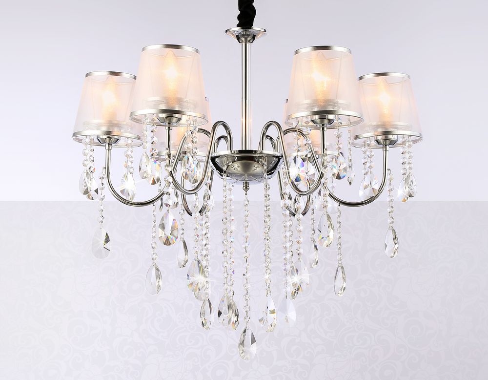 Ambrella Подвесная люстра с абажурами и хрусталем Traditional TR4588