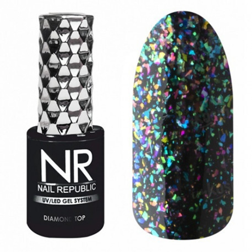 Nail Republic Diamond top с шиммером 03, 10 мл